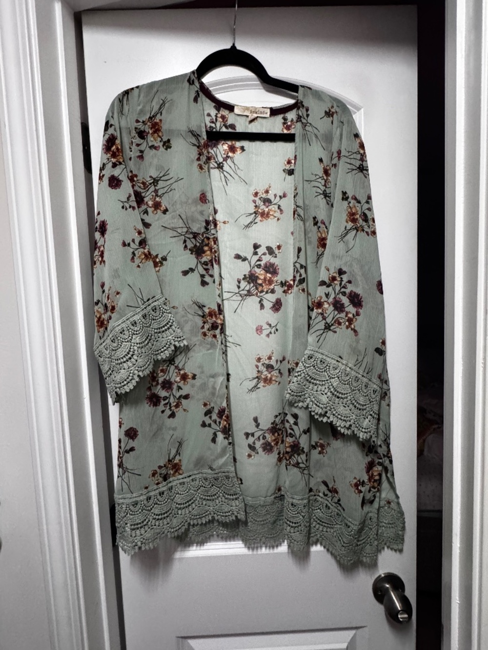Size large cardigan sheer